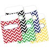 Barker Creek Chevron Nautical Peel & Stick Library Pockets, Multi-Design, 30/Pack 1232